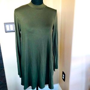 top shirt dress sweater